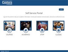 Tablet Screenshot of portal.centura.edu